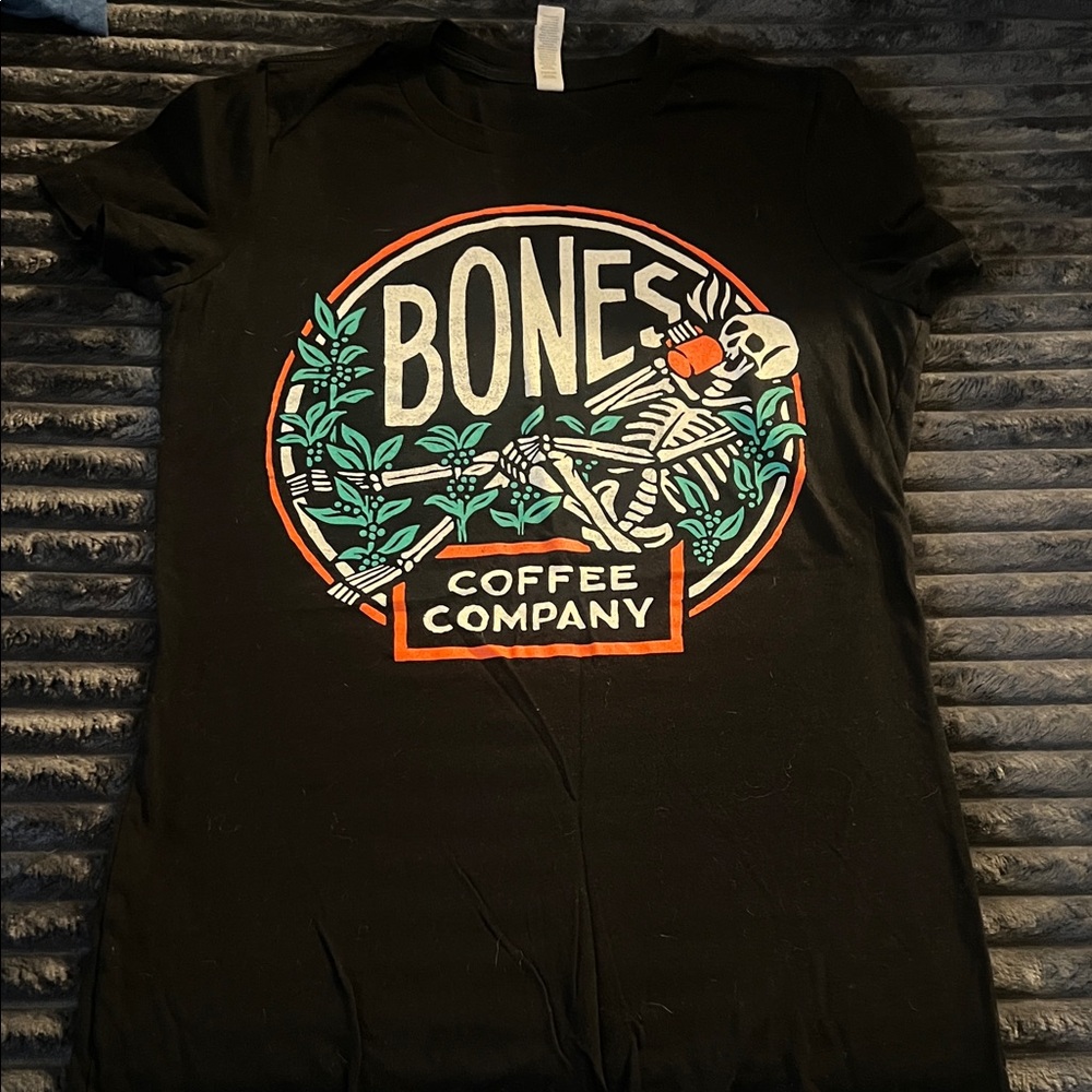 Bones coffee Black Graphic Tee